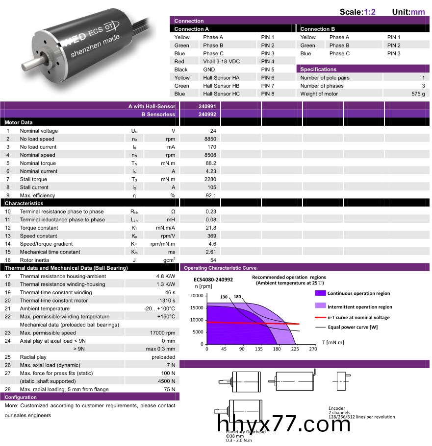 空心杯电机的参数 空心杯电机的参数