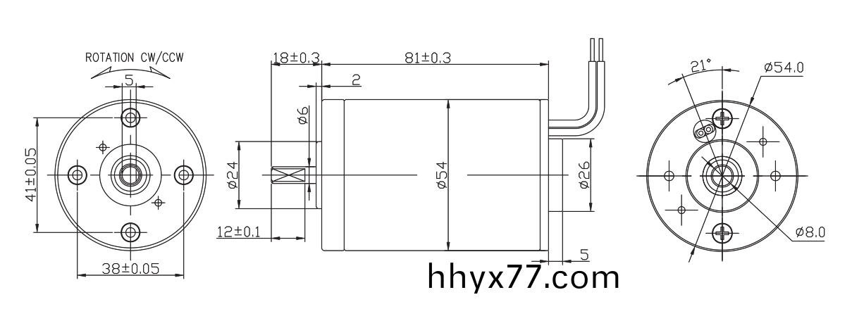 OT-RK-3428PH-2663-104有刷电机_按摩器电机_玩具马达_按摩器电机厂家-万至达电机