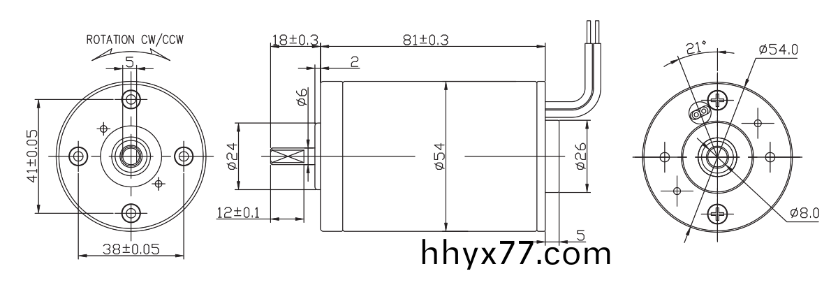 OT-RK-3428PH-3442-104有刷电机_按摩器电机_水泵电机-万至达电机