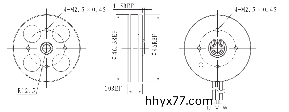 OT-EM4610微型无刷直流电机|云台无刷电机|工业自动化马达|无刷电机-万至达电机