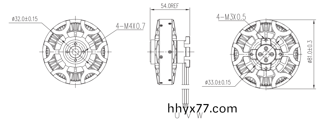 OT-EM8126无刷电机|无人机电机|工业微型电机|遥控飞机电机|直流无刷电机-万至达电机