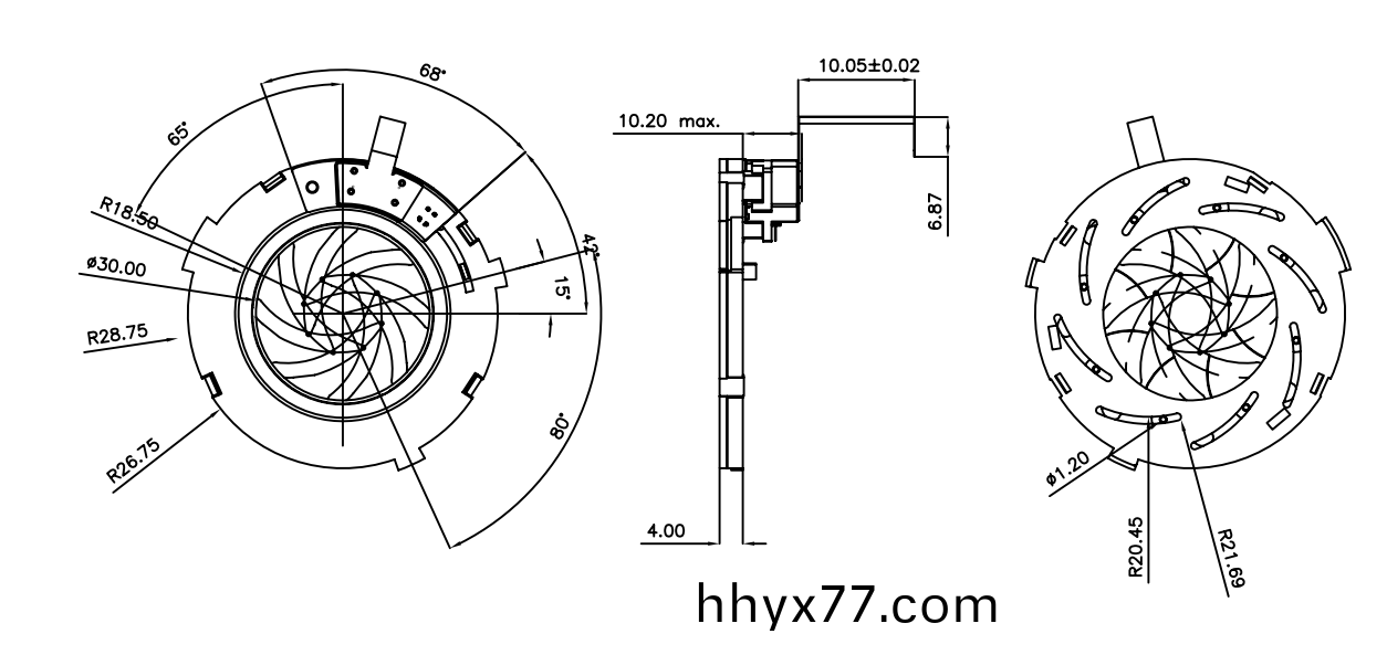 OT-IRIS30-002光圈马达_光圈电机_镜头电机_PM型步进电机-万至达电机