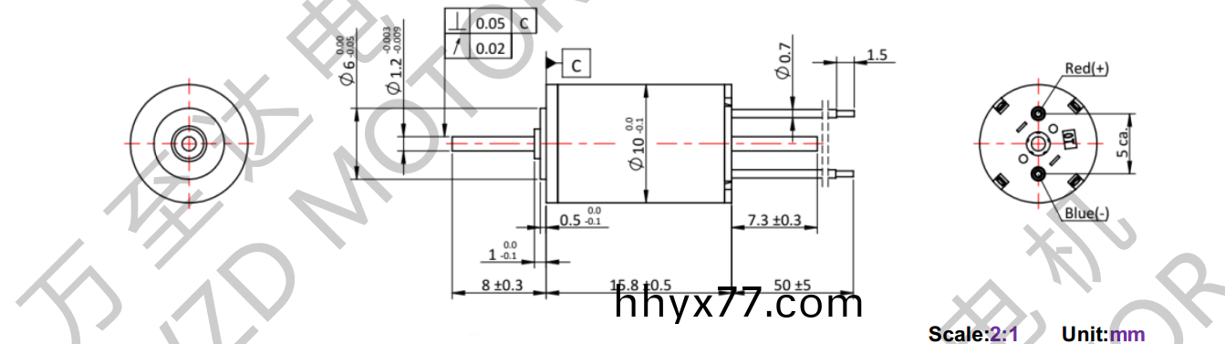 OT-CM1016空心杯电机-万至达电机