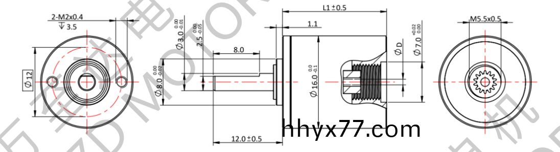 OT-16GP行星齿轮箱-齿轮箱-万至达电机