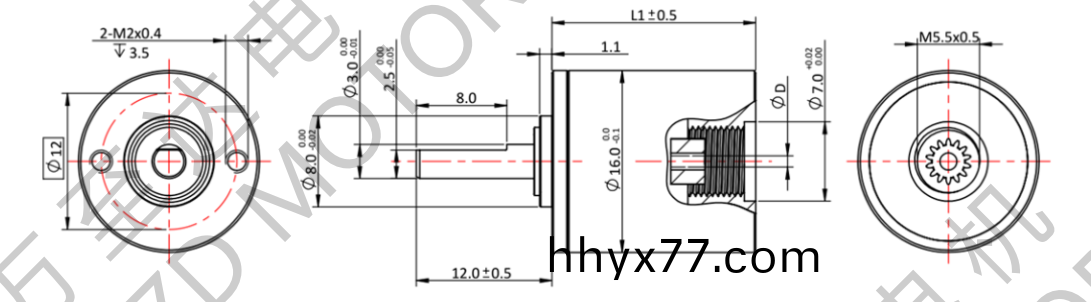OT-16LGP行星齿轮箱-齿轮箱-万至达电机