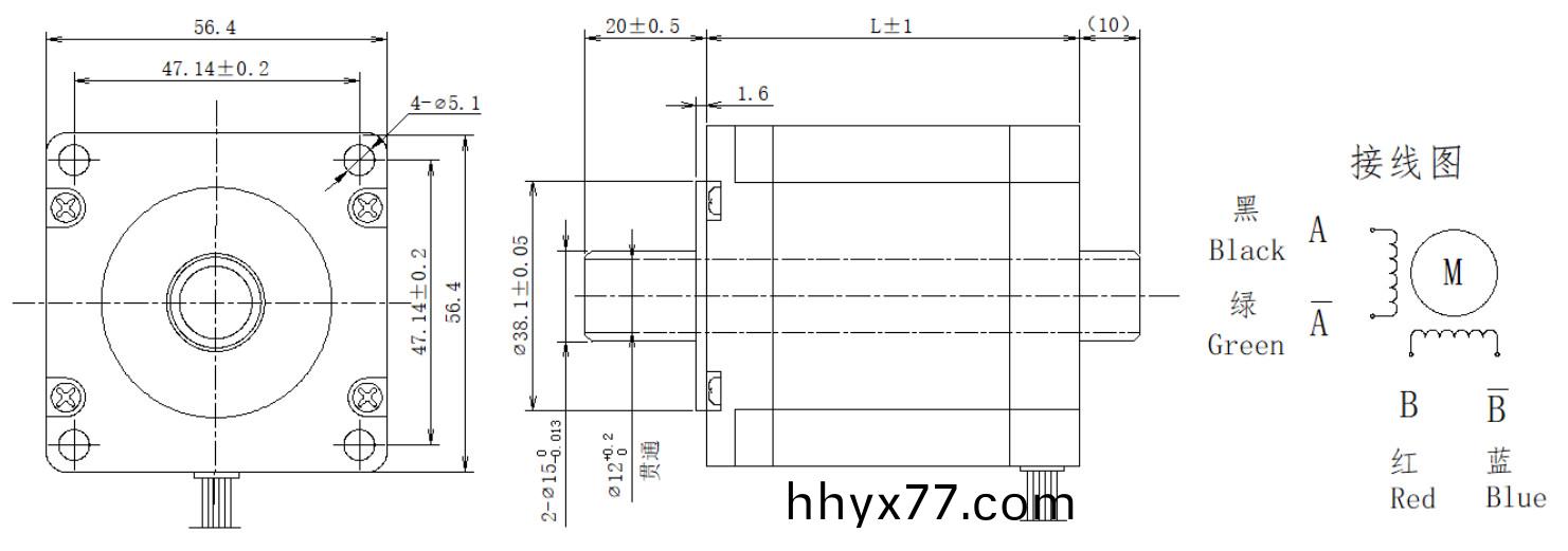 57系列空心轴电机结构